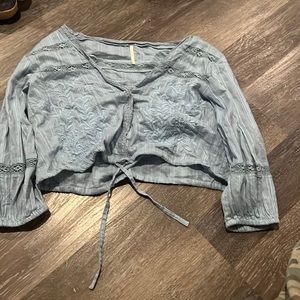 Free people cropped boho top